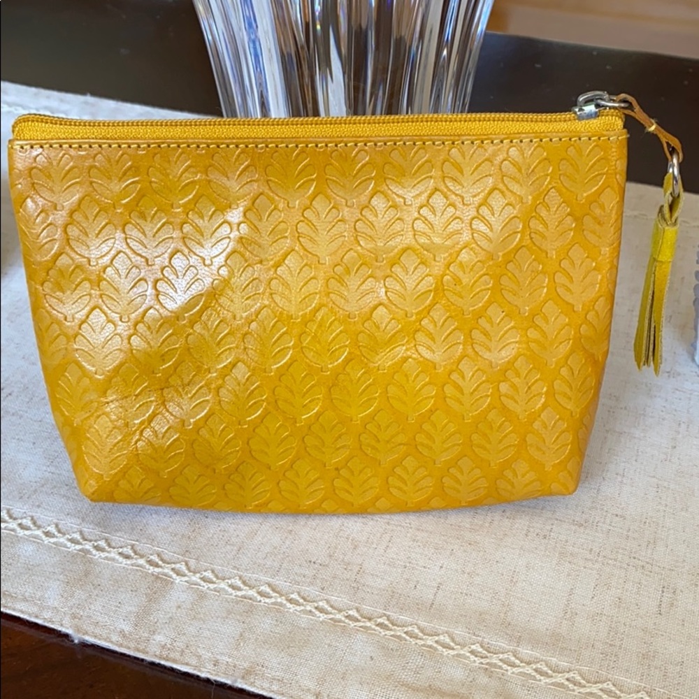Leather pouch/clutch NWOT